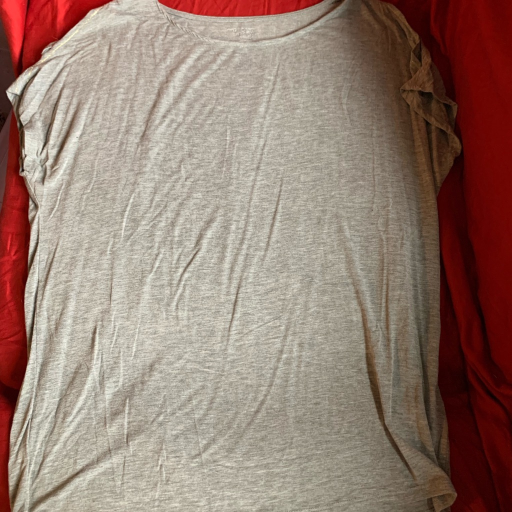 Ruff Hewn Grey Cold Shoulder Soft T-Shirt